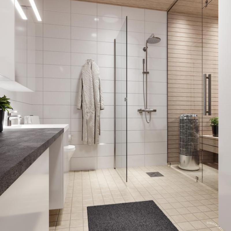 Taiteilijan näkemys kylpyhuoneesta